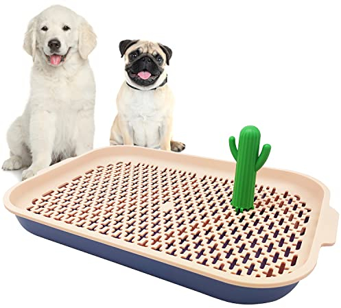 BPS BPS-5573RS Hundetoilette, austauschbar, für Innenräume, Haustiertoilette, Kunststoff, 2 Größen M/L (M, Rosa)