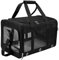 Dycietx Soft Sided Foldable Cat/Dog/Pet/Puppy Carrier Bag, Portable Pets Travel Carriers For Cats/Dogs With Shoulder Strap & Removable Mat, Durable Cat Basket of 17 lbs Airline Approved(Black, M)