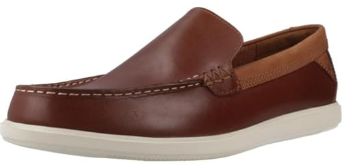 Clarks Homme Bratton Loafer Mocassins, Dark Tan, 44.5 EU