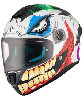 MT Targo-S A5 Joke Joker Full Face Motorcycle Helmet. ECE 22.06. (L) 59/60cm