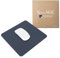 SenseAGE klein Mauspad 22x22cm | 0.2cm Ultradünnes Mousepad | Unterlage für Laser-/Kabel/Kabellos Maus | klein Mouse Mat ideal für Büro und Homeoffice | Slim Mausmatte (Dunkelblau (mit Logo))