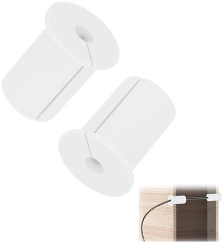 2 Pcs Cable Wall Grommet, Grommet Kit, High Quality Cable Entry Cover for 1 Inch Wall Hole Grommet Kit Made Available for Cable Adapter Feed-Through Desk Table Furniture Wire Hole