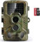abask Wildkamera, Wildtierkamera mit nachtsicht bewegungsmelder, 125° weitwinkel, 21MP, inkl. 32GB SD-Karte, IP67 wasserdicht und staubdicht für Tierbeobachtung Sicherheitsüberwachung Außenbereich