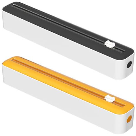 Pufei Magnetic Cling Film Dispenser with Cutter - ABS Plastic Wrap & Aluminum Foil Dispenser Box, Wall-Mounted Kitchen Organizer for Cling Film, Foil, Parchment Paper