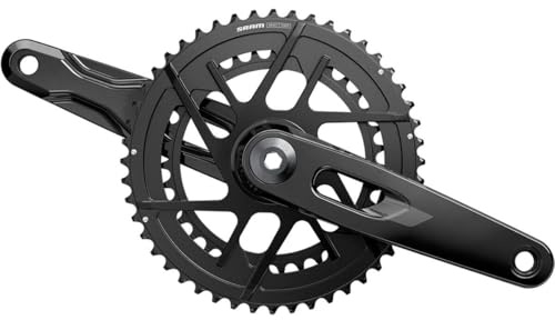 SRAM Rival Kurbelgarnitur, 175 mm, 12-Gang, 46/33t, 8-Bolzen Direktmontage, Dub-Spindel, Schwarz, E1