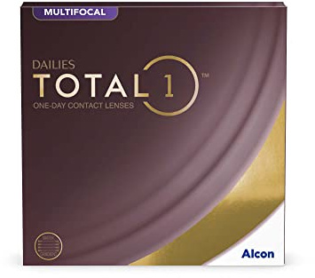 Dailies Total 1 Multifocal lentes de contacto diarias | 90 lentes | R 8.5 mm | D 14.1 mm | adición alta | -01.00 dioptrías