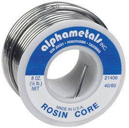 SOLDER 40/60ROSIN 8OZ by ALPHA METALS MfrPartNo 21406