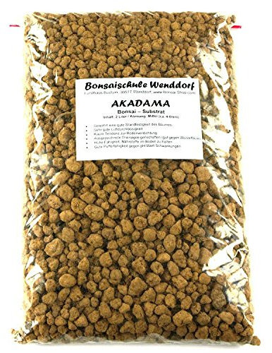 Akadama, Bonsai soil, 2 liter, Double line brand, medium grain