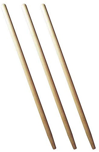 AGROHIT Werkzeugstiel, 3X Holzstiel, Gerätestiel aus Holz, Besenstiel-Set, Stiel für Besen oder Gartengeräte, Bequemer & Stabiler Besenstiel für Garten oder Zuhause, 3 Stück, Ø 2,8 cm, Länge 140 cm