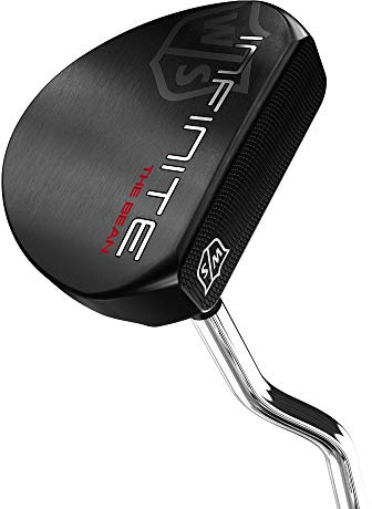 Wilson Staff Infinite Golf Putter, Steel, 34 Inches, Right Hand, The Bean Black/Silver,WGW90325034
