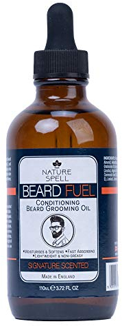 Nature Spell Beard Growth Oil for Men, Promotes Thicker, Fuller Facial Hair, With Argan, Jojoba & Castor Oils, Vegan, 110ml