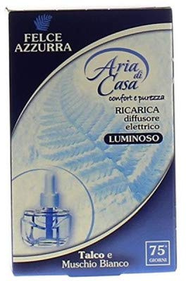 6x Felce Azzurra aria casa Talkum, weißer Moschus Nachfüll elektrischer Diffusor