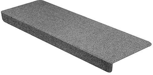 StickandShine Stufenmatte in dunkelgrau eckig für Treppenstufen, Treppenstufenmatte zum aufkleben