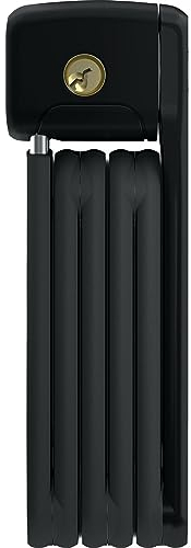 ABUS Faltschloss Bordo Lite 6055K SH mit Halterung - Extra-leichtes Fahrradschloss aus Spezialstahl - ABUS-Sicherheitslevel 7 - 60 cm - Schwarz