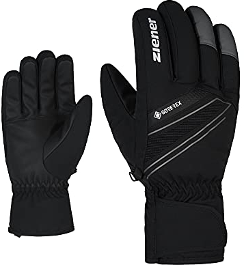 Ziener Herren Gunar Ski-Handschuhe/Wintersport | wasserdicht atmungsaktiv warm Gore-Tex, black.magnet, 9,5