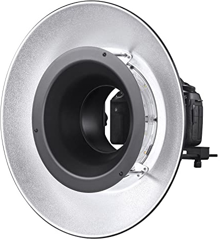 GODOX Reflector with Silver Interior Beauty Dish RFT-25S for Godox R200 Ring Flash Head