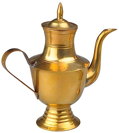 PRETYZOOM 1 Pc Marmite à vin Vintage pichet en cuivre martelé bouteille d'eau en cuivre cruche d'eau décor casserole résistante à la chaleur pot d'eau domestique Avec couverture théière