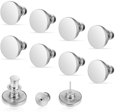 Jeansknopf 8 Stück Hosenknöpfe Zum Stecken Hosenknopf Ohne NähenErsatz Knöpfe Jeans Button Pins Ohne Nähen Knöpfe Hosen Enger Machen Abnehmbarer Metallknopf Verstellbare Metallknöpfe
