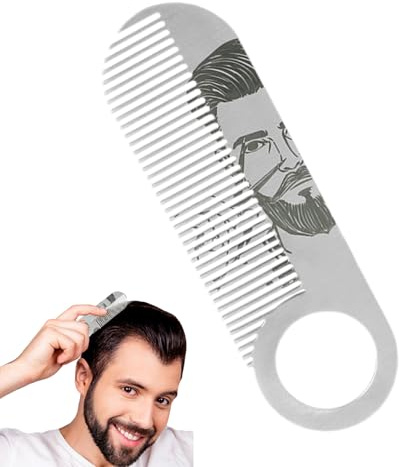 Cepillo para barba, cepillo alisador de barba, herramienta de aseo para barba, juego de peine para hombres, juego de peine de cerdas de de madera para peinar el cabello, eliminar los desechos