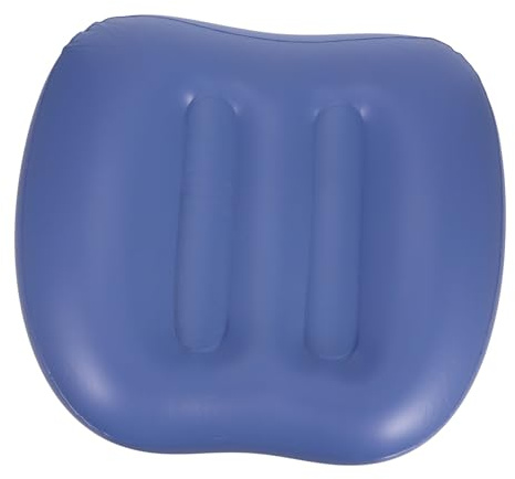 Homoyoyo Cojín para Asiento De Bañera Inflable Plegable con Ventosas, Soporte Lumbar Cómodo para SPA y Ducha, Accesorio De Baño Portátil para Adultos y Niños