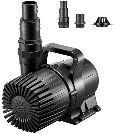 VEVOR Submersible Water Pump, 280W 4500GPH, Aquarium Return Pump with 16.4 ft Lift Height & 180° Adjustable Flow Direction, Suitable for Pond, Aquarium, Fountain, Waterfall, and Fish Tank