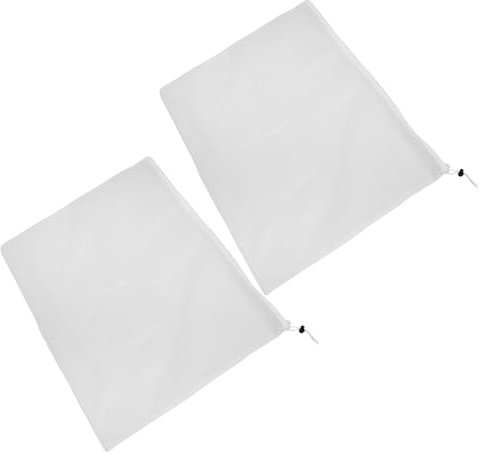 DIYEAH Lot de 2 Housses Antigel en Tissu Non Tissé Blanc 60 X 80 CM Cordon de Serrage et Fermeture Éclair Protections Hivernales Isolantes Respirantes pour Plantes Arbustes et Pots