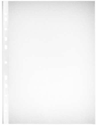 herlitz Prospekthüllen A4, glasklar, genarbt, dokumentenecht, Eurolochung, Öffnung seitlich und oben, Stärke 0,05 mm, 50 Stück