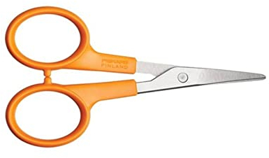 Fiskars 1005144 Schere mit gebogener Spitze, 10cm