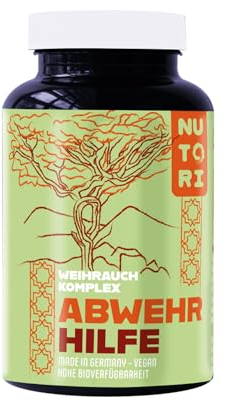 NUTORI - Weihrauch Kurkuma Ingwer Komplex – hochdosiert - 90 Kapseln - Mit Curcuma, Boswelia und Zimt – 400 mg Curcumin je Tagesdosis – 3 Kapseln täglich – Vegan & Laborgeprüft - Made in Germany