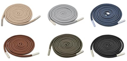 Shirene Cordoncino di Ricambio,6 PCS Cordoncino per Felpe Lacci a Corda Cordoncino di Ricambio con Coulisse per Pantaloni Tuta con Coulisse 130cm Universale per Pantaloni della Giacche e Cappotti