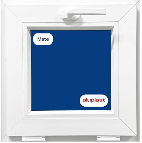 Ventana PVC Reforzada 400x400 Blanca | Oscilante | Cristal Climalit Mate | Perfil Aluplast | Entrega 24/48h