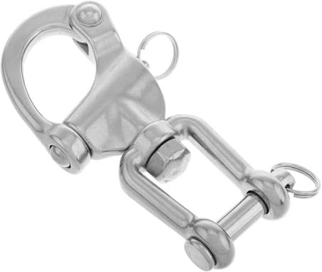 VICASKY Gancio Girevole Sgancio Rapido Inossidabile Moschettone Heavy Duty per Industriale e Marino Clip Versatile e Sicura con Fissaggio