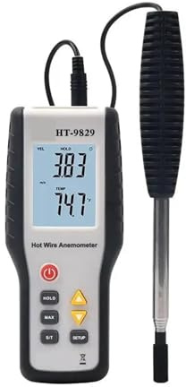 Anemometers， High Sensitivie Digital Portable Wind Speed Meter Hot Wire Thermal Anemometer Anemometro Measuring