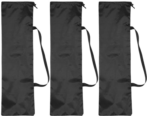 PATIKIL Estuche De Transporte para Trípode De 100cm X 30cm, Pack De 3 Bolsas De Transporte para Trípode De Cámara De Tela Oxford Acolchada para Equipo De Cámara Soporte, Negro