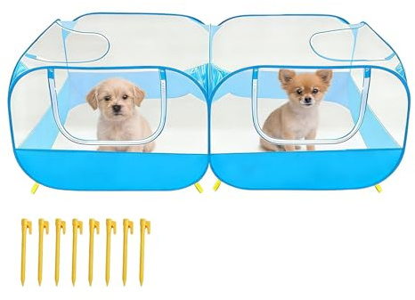 Indoor Cat Children's Enclosure, Reversible Sun Protection with Multiple Functions, Guinea Pig Run, for Travel, Home and Free Range of Rodents and Cats