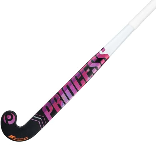 Princess Rise P2 JuniorOutdoor Field Hockey Stick, 10% Carbon (Pink on Black, 33)