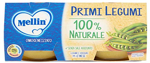 Mellin Omogeneizzato Primi Legumi, Pacco da 2 x 80g
