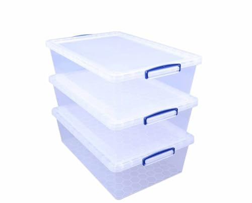 Really Useful Nestable Storage Box 43 Litre Pack of 3