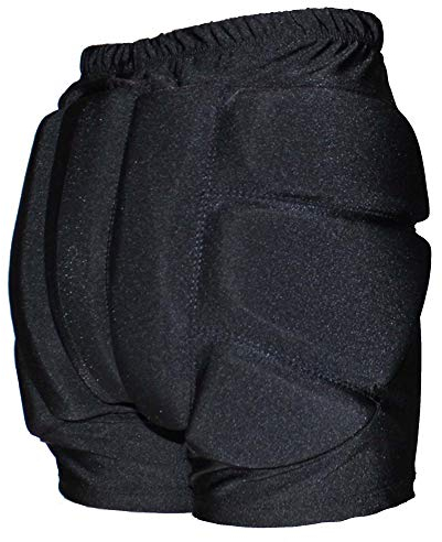 CRS Cross gepolsterte Eislaufshorts, Schutzshorts für Roll-, Inline- und Eislaufen, Snowboarden und Skifahren, Stoßschutz für Gesäß, Hüften und Steißbein (Damen S, Schwarz)