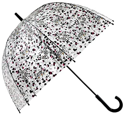 Fulton Birdcage 2 Leopard Camo Print Umbrella,Transparent