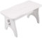 Creative Deco Weiße Fußbank Holz Hocker | 38 x 19 x 21 cm | Tritthocker Blumenhocker Toilettenhocker Holzbank Schemel Kinderhocher Fußhocker | Weiß Fußauflagen Stuhl Kiefernholz