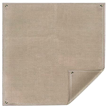 Fire Pit Grill Mat - Gas BBQ Fireproof Heat Resistant - Easy to Carry Outdoor Deck Protect - More Sizes