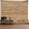 Banemi Teppich Outdoor, Wandteppich Kinderzimmer Groß Braun Holzmaserung Polyester Tapisserie Home Tischdecke Dekorationen für Wohnzimmer 260x240CM