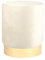 Harbour Housewares 1x Creme H36 x D29cm Runder Samt-Fußhocker - Klein Schlafzimmer Wohnzimmer Schminktisch Schemel Ottomane Sitzpuff Stuhl Sitz
