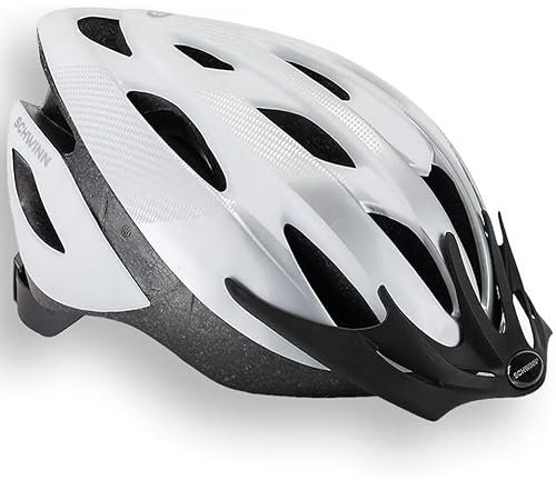 URBNLIVING 58-62cm Adults Cycling Bicycle Dial-Fit Adjustable Safety Helmet New Reflective Design Lightweight Mircoshell Ventilated Head Protection Gear Cycling Accessory Age 14+