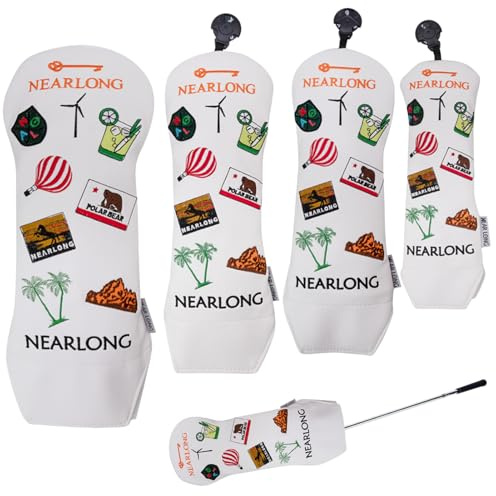 Nexusectar Couvre-tête de putter maillet de golf en polyuréthane – Protection souple à long cou résistant aux rayures pour hommes, femmes, professionnels