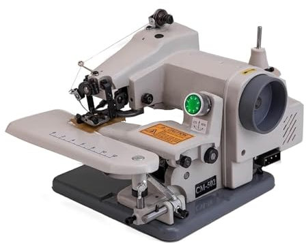 Máquina de dobladillo portátil de punto ciego, alta velocidad, 1200 SPM para coser y bordar, paso de aguja ajustable para pantalones de dobladillo, incluye pedal y agujas
