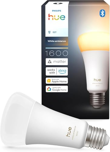 Philips Hue LED A67, Lampadine smart E27, Confezione da 1