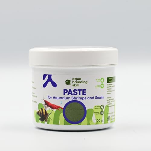 AquaBreedingSkill Nourriture crevette Aquarium – 100 g pâte d’Aliments pour crevettes & escargots | Aliments crevettes Aquarium pour crevette & escargots – nourritures Qui coule Vite