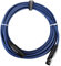 Pronomic Stage DMX3-5 DMX-Kabel 5 Meter (zur Verkabelung von Lichteffekten, Goldkontakte, Mantelfarbe: Blau, XLR Male zu XLR Female)